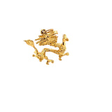 Estate 3D Dragon Charm or Pendant 18k Yellow Gold