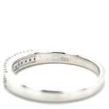Estate Diamond Wedding Band 14k White Gold Sz 7