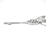 Tiffany & Co Petals Diamond Key on Chain in Platinum 18"