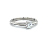 Tiffany & Co .20Ct Diamond Engagement Ring Platinum Sz 5