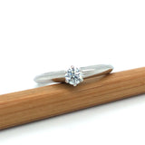 Tiffany & Co .20Ct Diamond Engagement Ring Platinum Sz 5