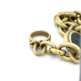 Barry Kieselstein-Cord Classic Bloodstone Intaglio Large Link Bracelet 18k Gold