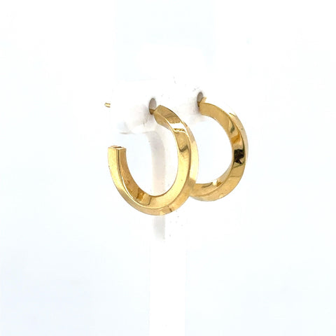 Tiffany and Co Twist Hoop Earrings 18k Yellow Gold