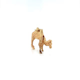Estate Articulated Bactrian Camel Charm or Pendant 14k Yellow Gold