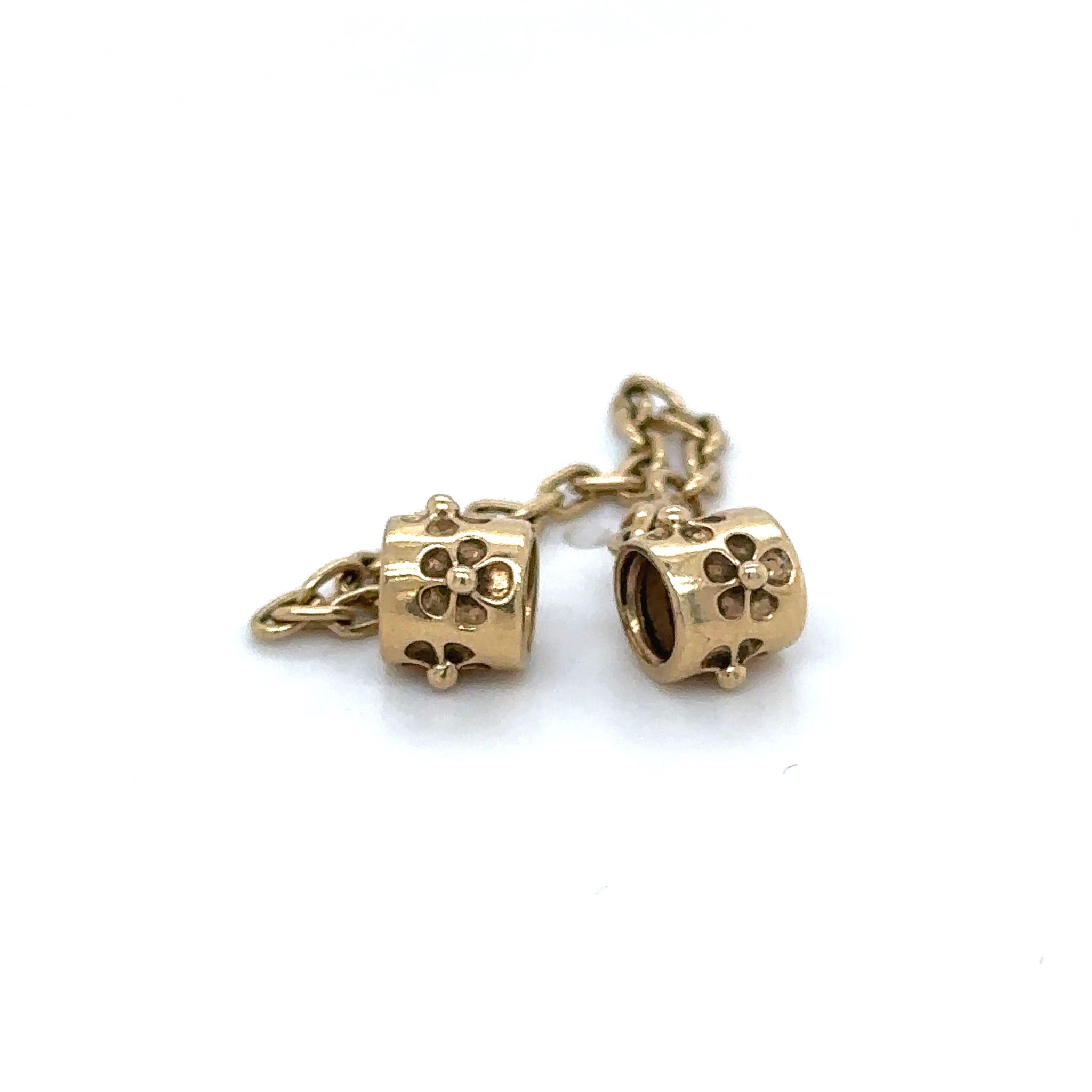 Pandora Hawthorne Flower Safety Chain 14k Yellow Gold – FCP Diamonds