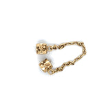 Pandora Hawthorne Flower Safety Chain 14k Yellow Gold