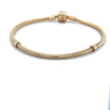 Authentic Pandora 14k Yellow Gold Snake Chain Bracelet 8.3"